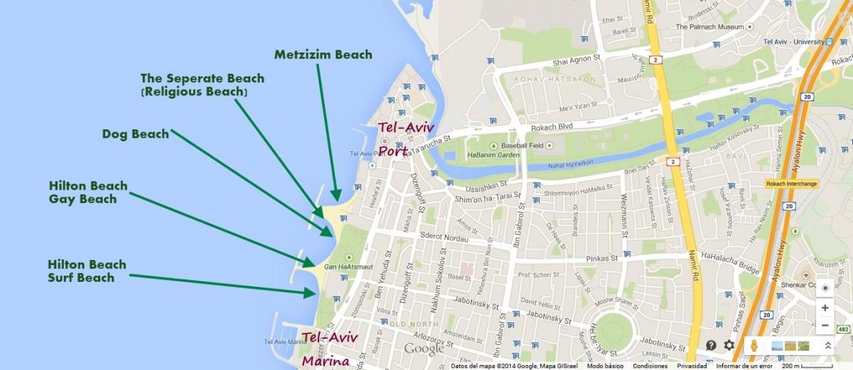 peta dari namal Tel Aviv