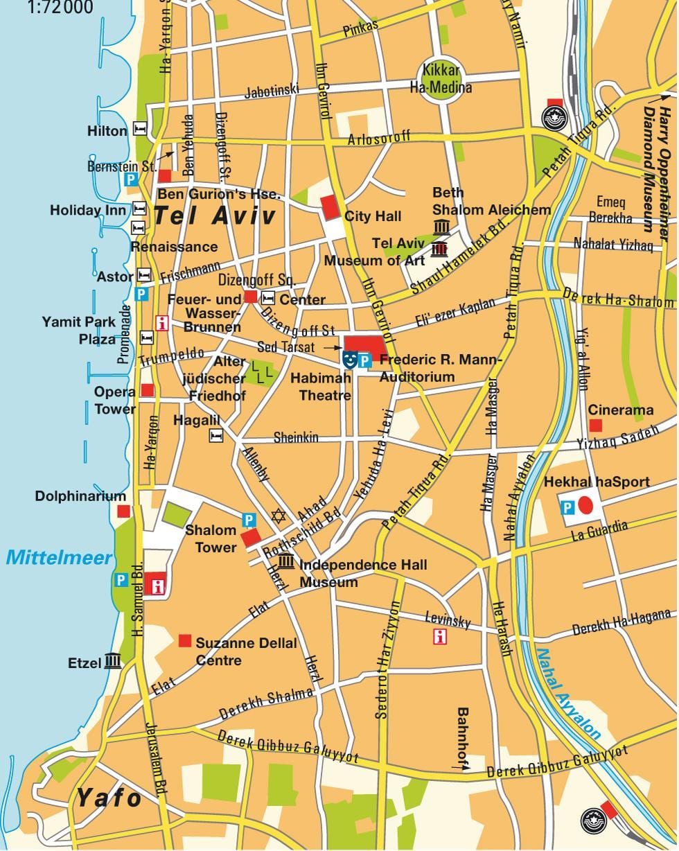 peta dari Tel Aviv