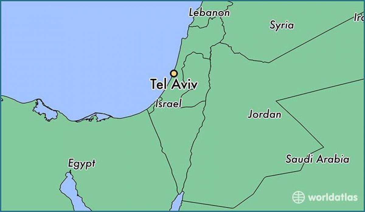 Tel Aviv pada peta