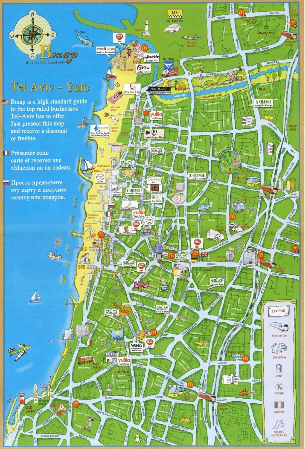Tel Aviv peta wisata