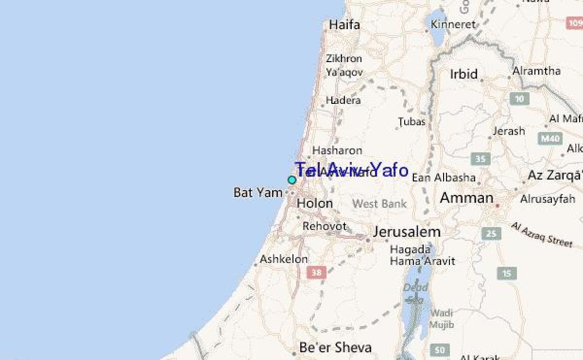 peta dari Tel Aviv yafo 