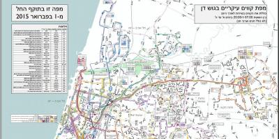 Tel Aviv rute bus peta